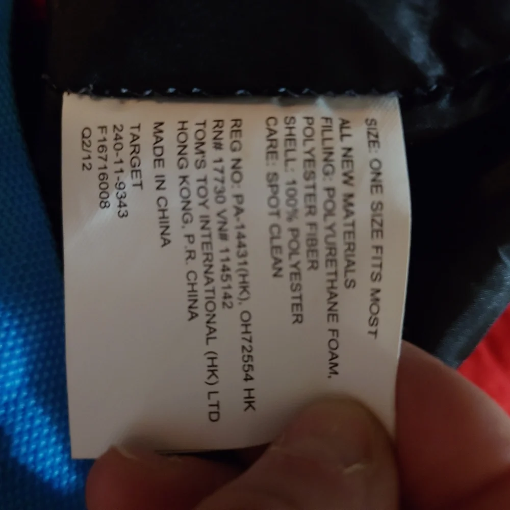 Target Red and Blue Racing Car Plush Costume For Kids! - Picture 7 of 7